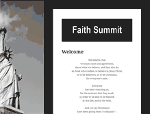 Tablet Screenshot of faithsummit.com